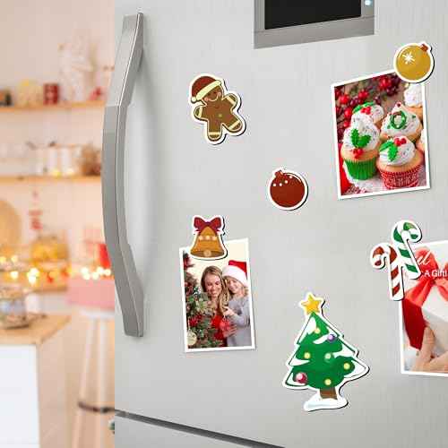 Refrigerator Magnets Christmas Decorations Santa: 18PCS Gingerbread Tree Magnets for Kid