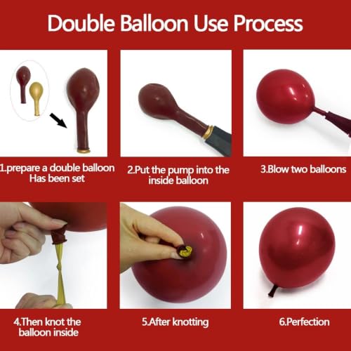 Pinbra Christmas Balloon Arch Kit Red Green Gold Double Stuffed Balloons Holiday Decor