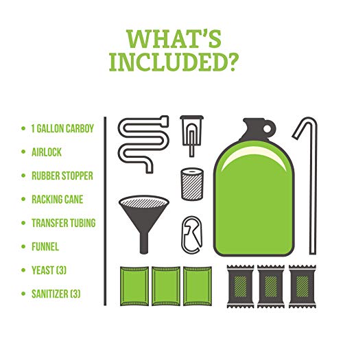 Hard Cider Kit - Craft A Brew Homebrewing Starter Set - 1 Gallon Variation