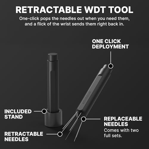 Subminimal Flick WDT Espresso Distribution Tool - Black Retractable Needle Tamper