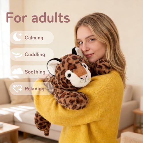 Weighted Stuffed Animal Leopard Plush 25in 5lb Sensory Calming Toy - Leopard / 5.0 Pounds