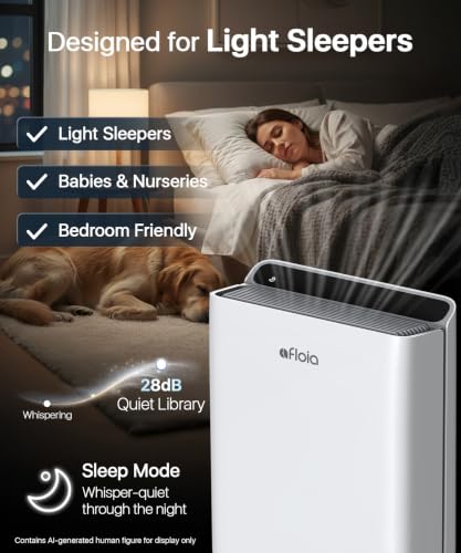 Afloia White Large Room Air Purifier for 2000 Sq. Ft. with PM2.5 Display
