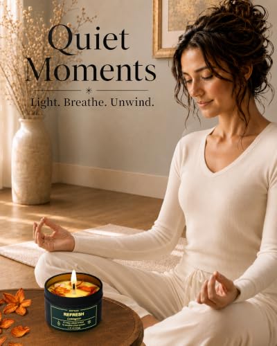 Black Healing Candle Advent Calendar 2026 with 24 Scented Soy Candles for Women