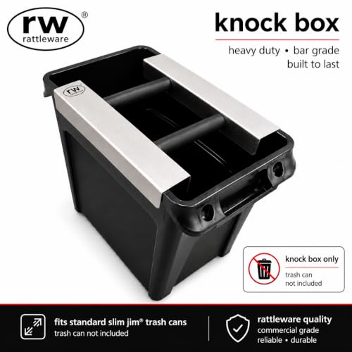 Heavy-Duty Stainless Steel Espresso Grounds Knock Chute for Slim Jim Trash Can
