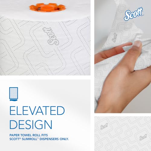Scott Professional Slimroll Hard Roll Towels - Orange Core, 6 Rolls x 580' Bulk