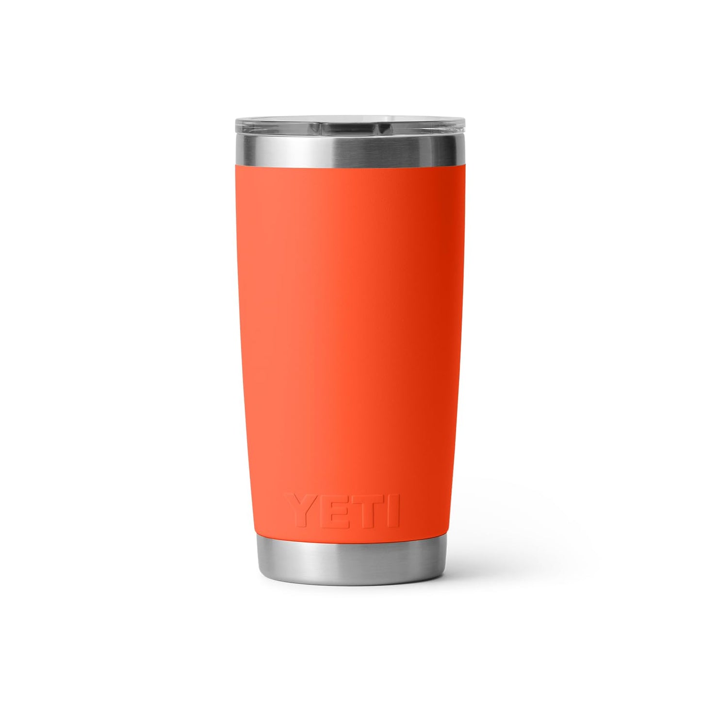 YETI Rambler 20 oz Tumbler, Stainless Steel, Vacuum Insulated with MagSlider Lid, Papaya