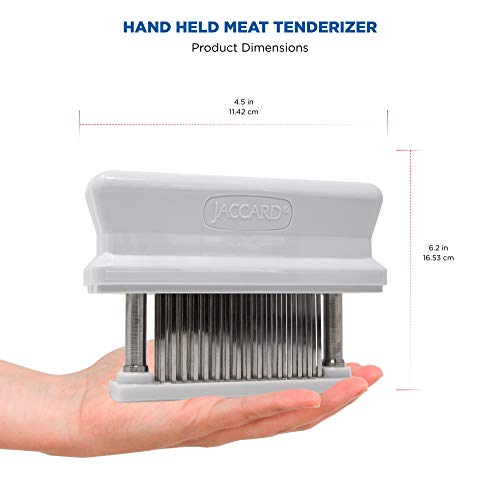 White 48-Blade Meat Tenderizer with Stainless Steel Needles - Pack of 1