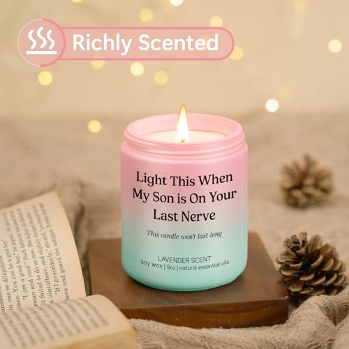 Lavender Scented Candle for Daughter-in-Law Gift - 9 oz, 50+ Hour Burn