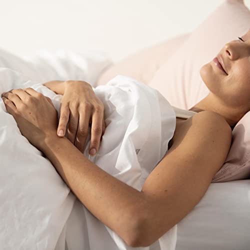Queen Percale Sheet Set - 100% Organic Cotton, Crisp & Breathable Bedding