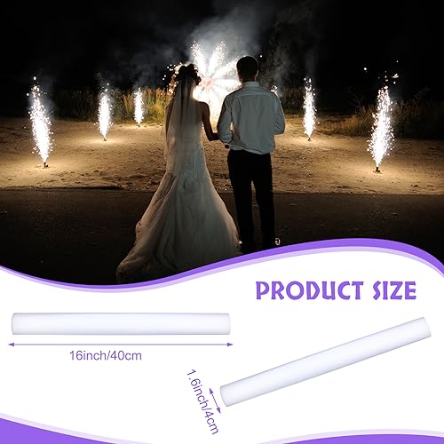 50 White Foam LED Glow Sticks Bulk with 3 Light Modes for Parties and Weddings - Variation of THIS listing