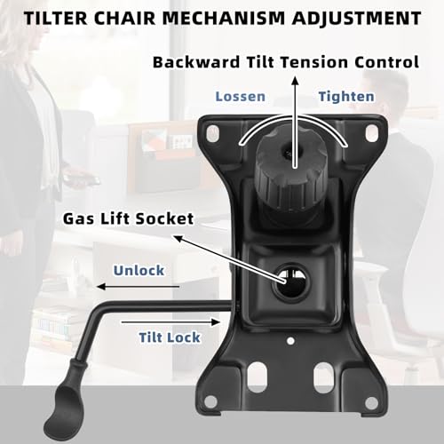 Besitu Heavy Duty Office Chair Tilt Mechanism 6''x10.2'' 500LBS Replacement Part