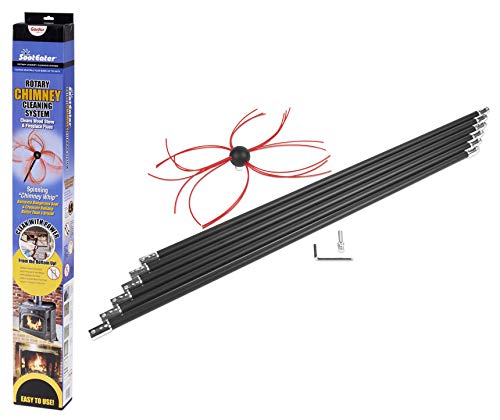 Gardus SootEater Rotary Chimney Cleaning System for Open Flues up to 18'