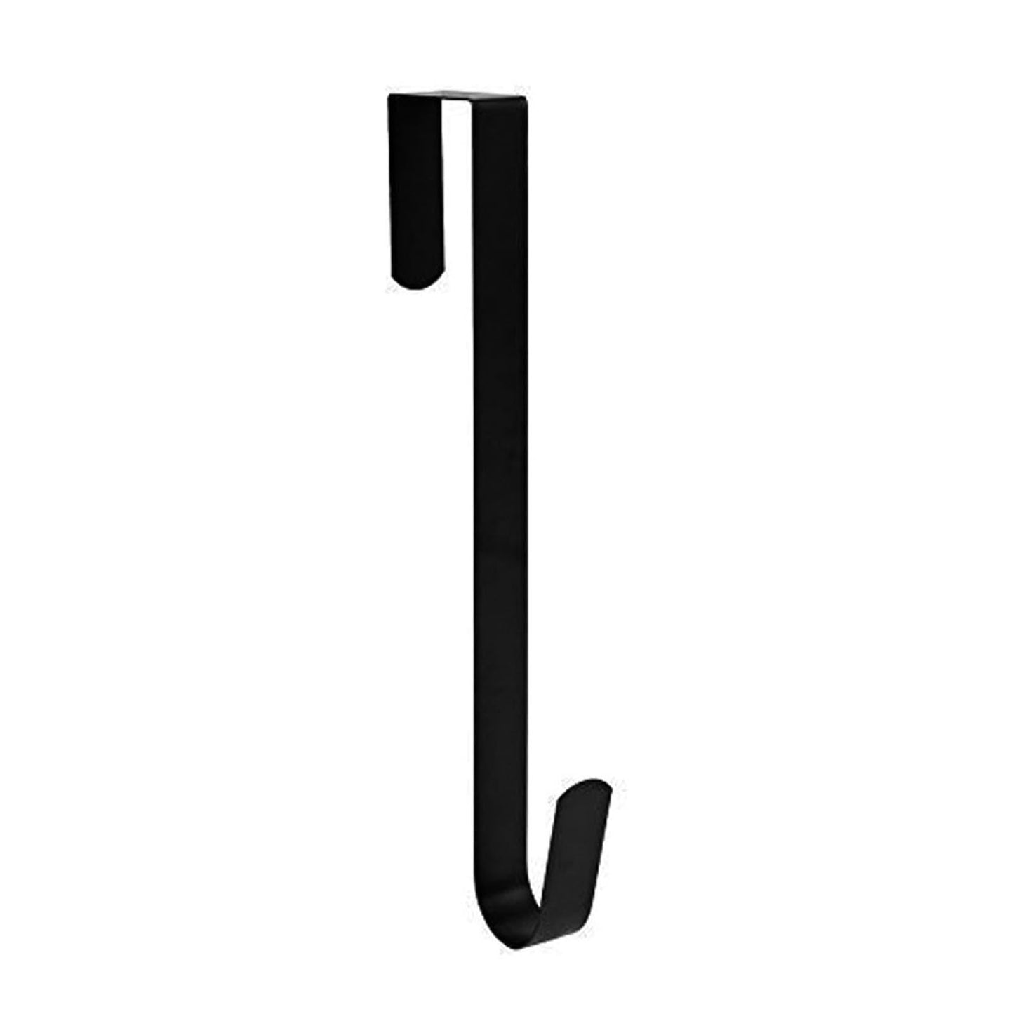 ONESWI 13-Inch Wreath Hanger, Metal Over The Door Hooks for Christmas Decoration, Black