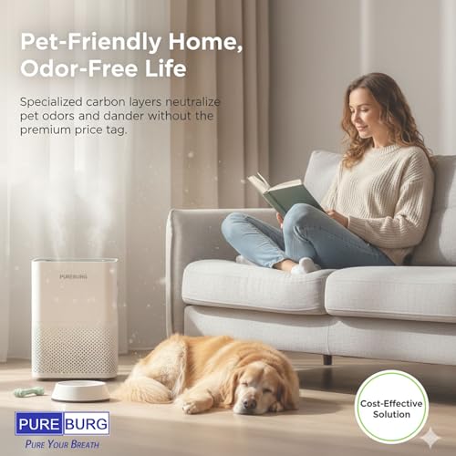 Air Purifier Filter Set for Blueair 500/600 Series - H13 HEPA & Activated Carbon, 3-Pack