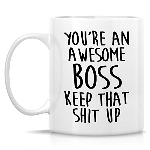 Retreez Funny Mug - You're an Awesome 11 Oz White Ceramic Coffee Mug - BOS005