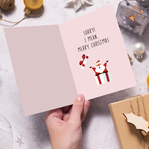 Nchigedy Naughty Christmas Card for Husband, Boyfriend – Variation #2, Funny Xmas Card for Him