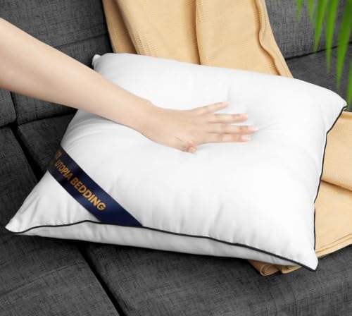 22x22 Inch Piping Throw Pillow Inserts Pack of 4 - Decorative Support Cushions