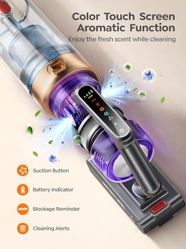Cordless Stick Vacuum Cleaner with Auto Mode, 55KPa Suction, 70-Minute Runtime