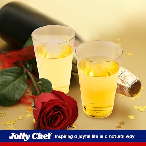 Disposable Clear Plastic Cups 16 oz - 100 Pack, Party Drinking Cups