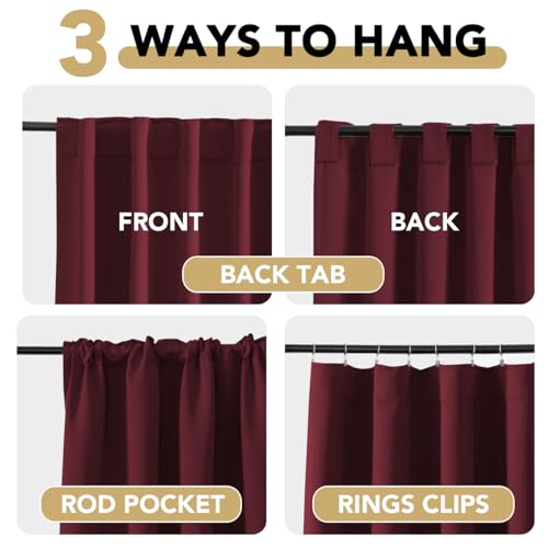 H.VERSAILTEX Christmas Blackout Curtains Thermal Insulated Window