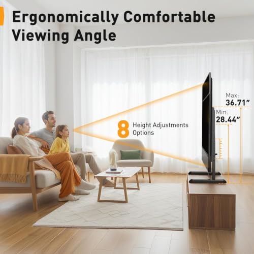 Perlegear Universal TV Stand Legs for 37-90 Inch TVs Up to 150 lbs - Adjustable Height & Easy Install
