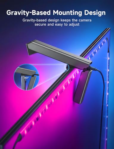 LAVON 14.8FT RGB LED Backlight for 55-65 Inch TVs, Screen Sync Lights, Dual-Camera Color Capture