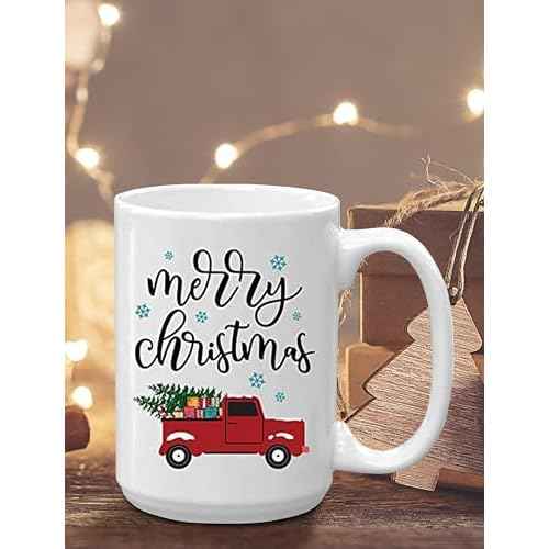 BLUE RIBBON Christmas, Funny Movie Mugs Gift from Family, Friends in Decorative Box 15 oz