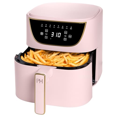 Paris Hilton 6-Quart Air Fryer Pink - 8-in-1 Touchscreen, Nonstick Basket