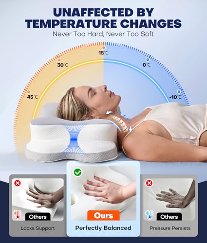 Ultra Pain Relief Cervical Neck Pillow for Sleeping, 5X Support