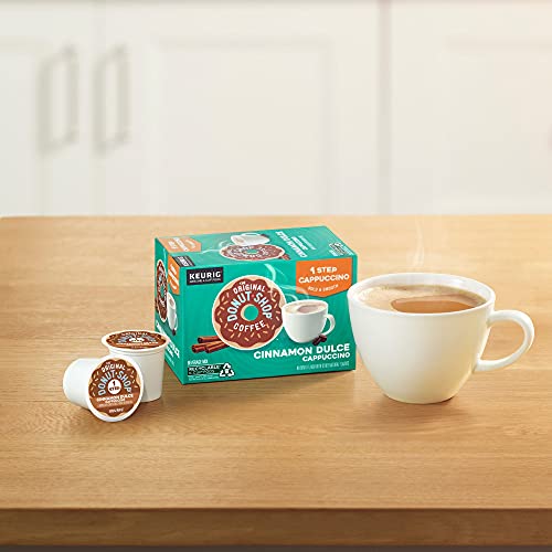 Cinnamon Dulce Cappuccino K-Cup Pods - One-Step Coffee & Dairy, Pack of 6