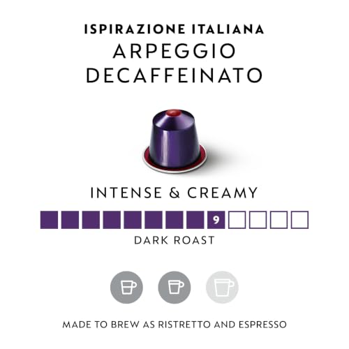 Decaf Espresso Pods - Arpeggio Dark Roast 50-Count for Nespresso Original