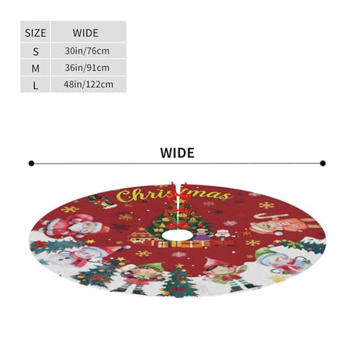 Christmas Tree Skirt 30",Christmas Snowman Xmas for Holiday