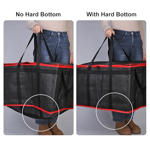 Bodaon Catering Bag with Removable Hard Bottom, XXX-Large, 2Pk, Black