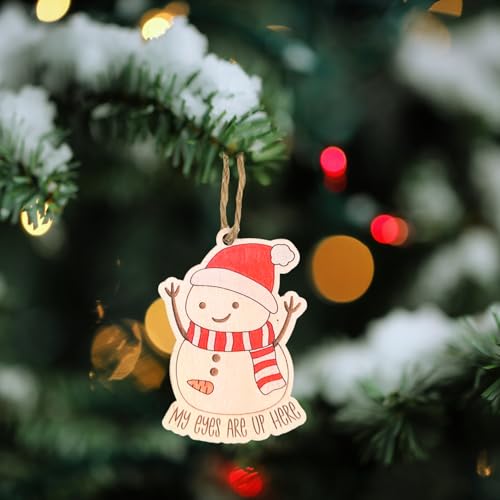 Funny Snowman Ornaments (2Pcs) Hilarious Christmas Tree Decoration