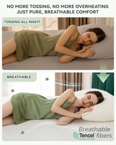 Twin Size Waterproof Tencel Mattress Protector with Cooling Breathable Cover