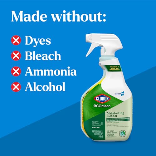 Disinfectant Spray Bottle 32 oz - Eco-Friendly, Kills 99.9% Germs & Viruses, 9-Pack