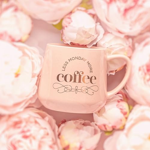 Karma 16 oz Chic Ceramic Coffee Mug Good Morning Sunshine - Cute and