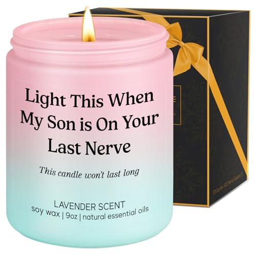 Lavender Scented Candle for Daughter-in-Law Gift - 9 oz, 50+ Hour Burn