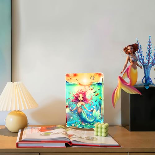 Mermaid Miracle Light ? Mini LED Card Lamp, Bedside & Desk Decor for Girls, Portable Night Light & Dreamy Desktop Ornament, Mermaids Gift for Girl/Mermaids Fans (Mermaid)