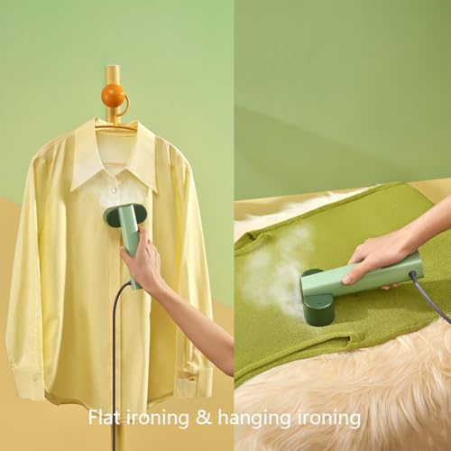 Nesugar G6 Pro Handheld Clothes Steamer - Green, Travel & Home Use, Auto Shut-Off, Fast Heating