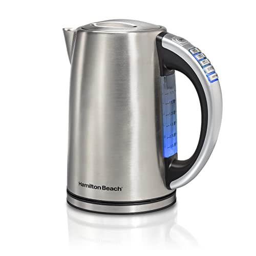 Hamilton Beach 1.8 Quart Electric Tea Kettle - 6 Temp Presets, Keep Warm & Fast Boil