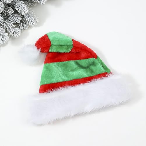 Unisex Velvet Santa Elf Hat for Adults Christmas & Holiday Parties