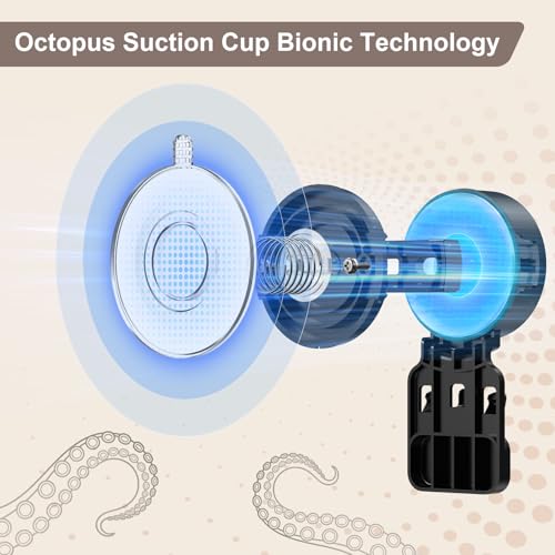 JOTPE Shower Caddy Suction Cup No Drill Bath Shelves 2 Pack - Black / Regular Set