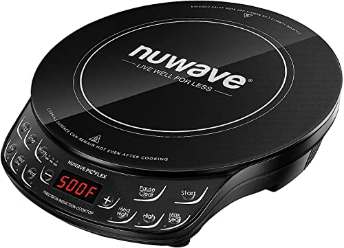 Portable Induction Cooktop with Ceramic Glass, Adjustable Temperature & 3 Power Settings