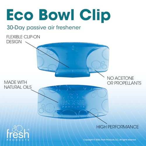 Fresh Products Eco Bowl Clip Air Freshener Blue 12 Pack