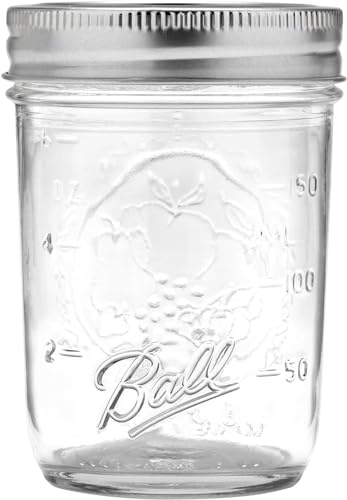 Ball Regular Mouth Glass Mason Jars with Lids and Bands, Used for