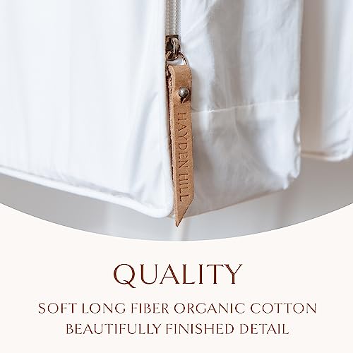 Hayden Hill Organic Cotton Garment Storage Bags 58" & 40" Hanging Clothes Organizer Mothproof Breathable