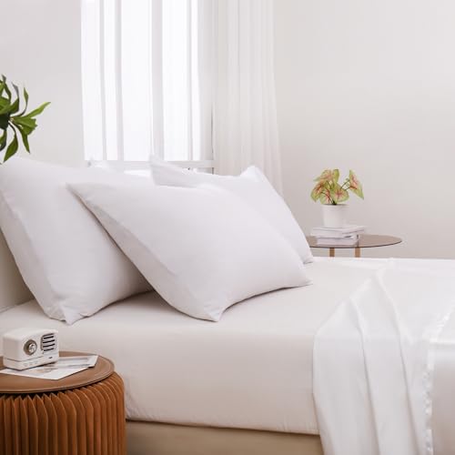 White Pillow Case Set - Microfiber Standard 20x26 Inches 48 Pack