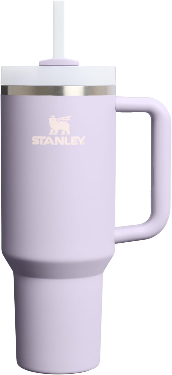 STANLEY Quencher H2.0 Tumbler - 40 oz Insulated Stainless Steel with Handle & Straw | Purple Dust
