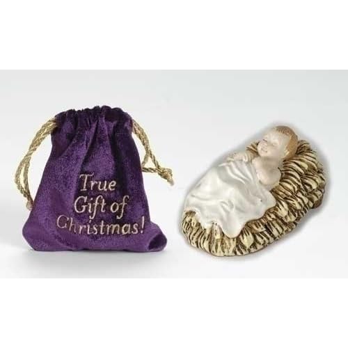 Roman Baby Jesus in Velvet Bag The True Gift of Christmas